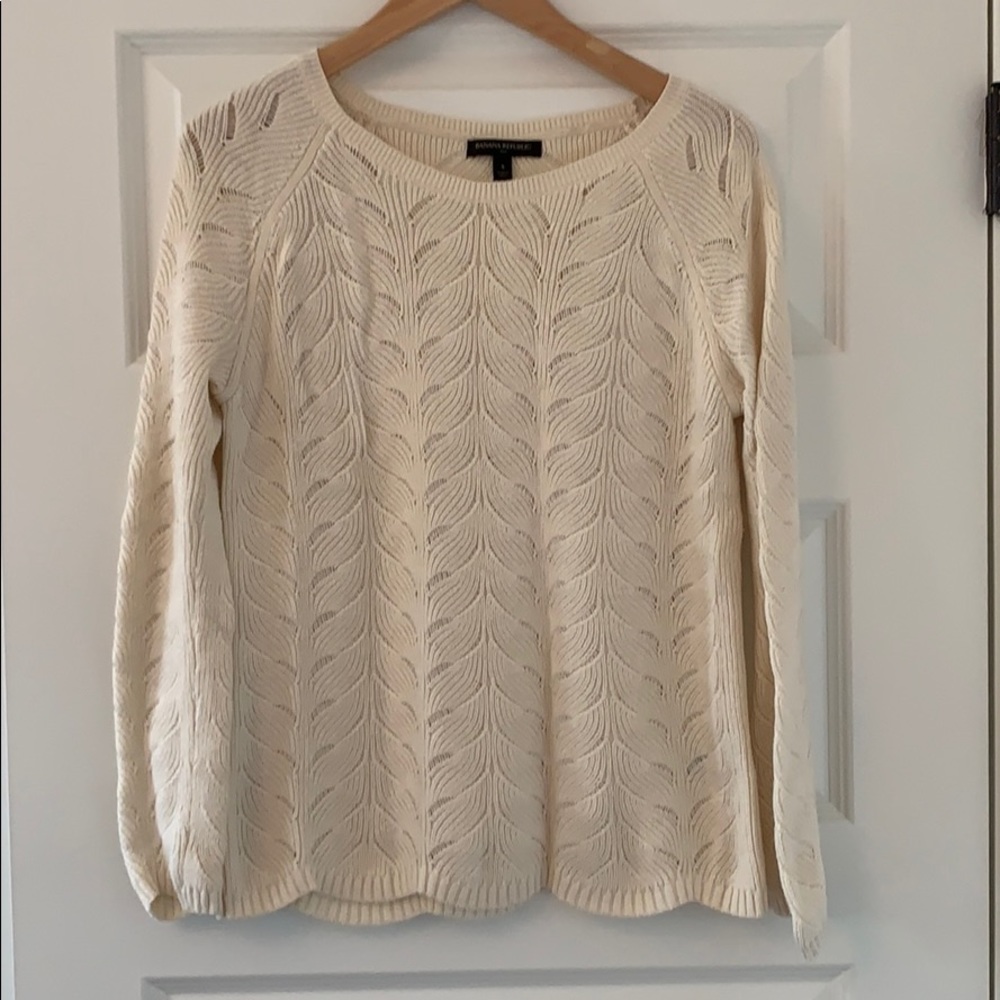 Banana Republic factory cream sweater